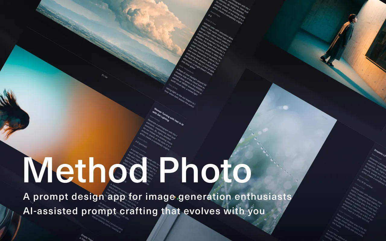 Method Photo – A prompt design app for image generation enthusiasts