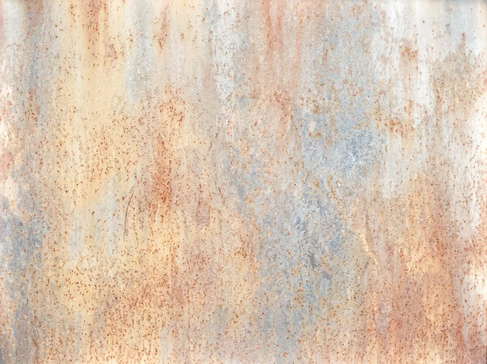 Pale Ochre Rust on Weathered Steel — AI-generated photograph