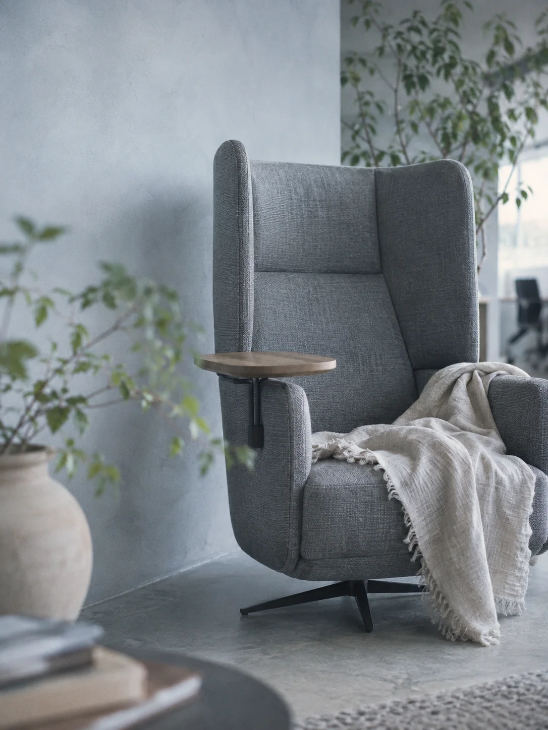 Work Lounge Chair Beside a Window — AI-generated photograph
