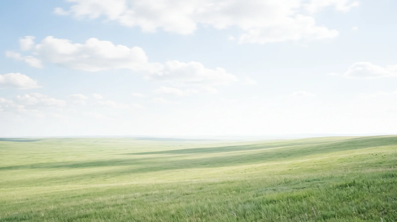 Cloud Shadows Drifting Over a Green Highland Meadow — AI-generated photograph