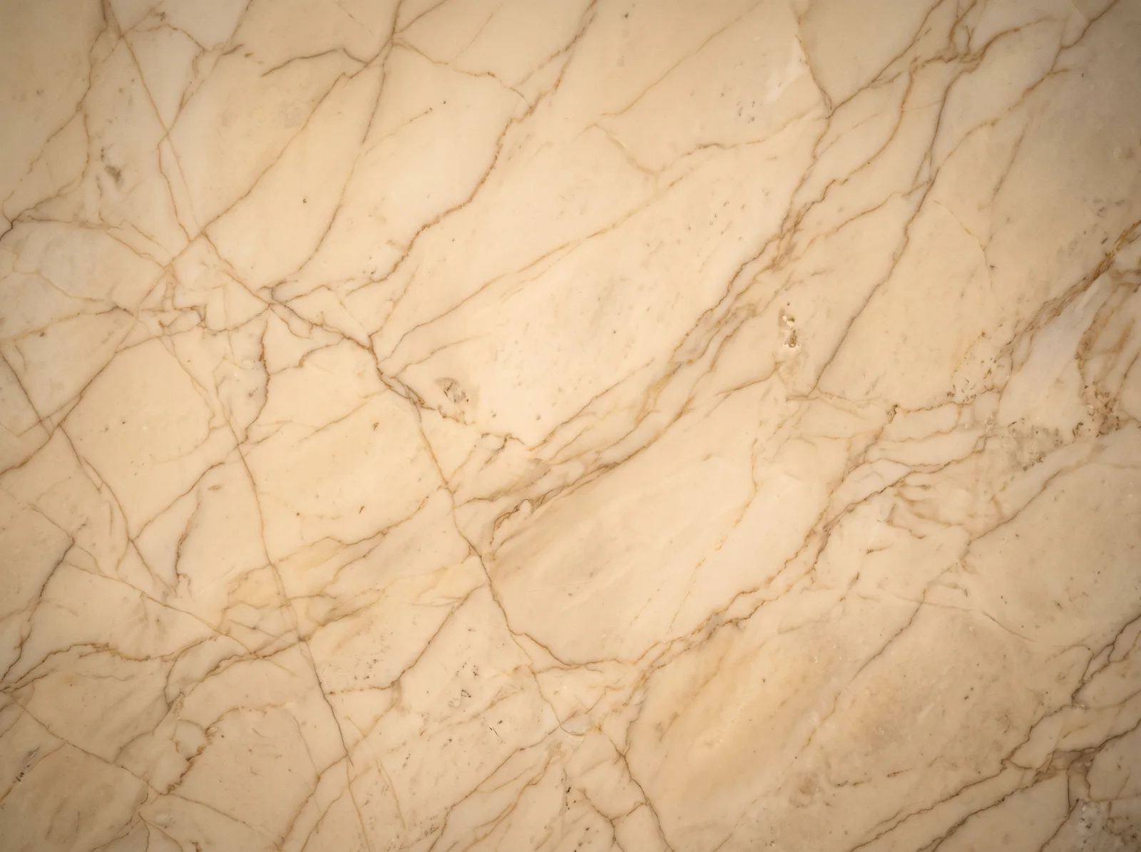 Warm Cream Marble Slab with Caramel Veins — AI-generated photograph