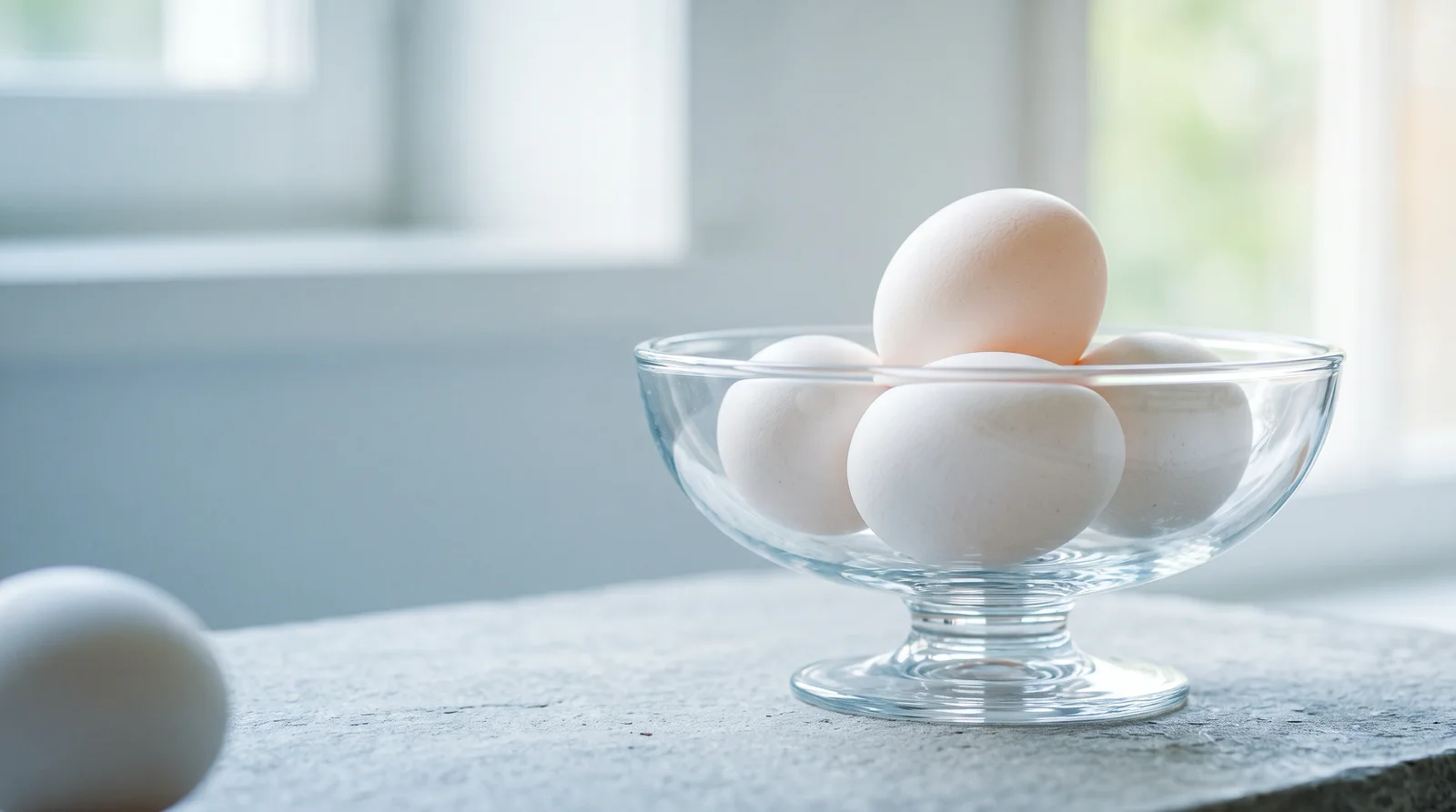 Fresh Eggs in Raking Side Light — AI-generated photograph