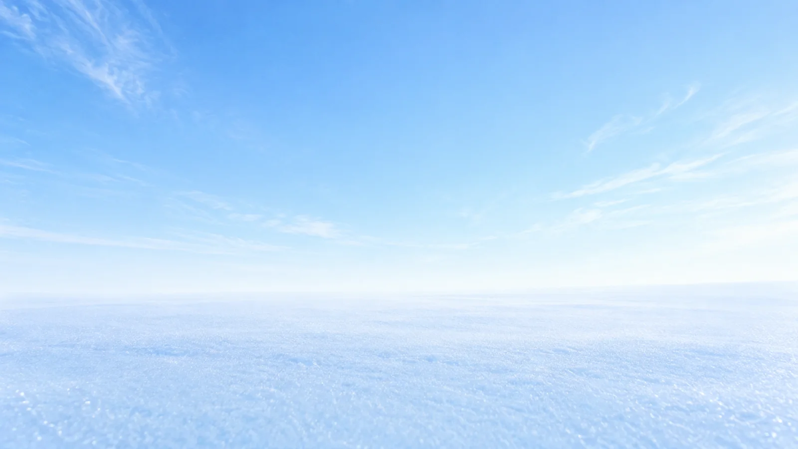Pale Blue Sky Above Empty Snow — AI-generated photograph