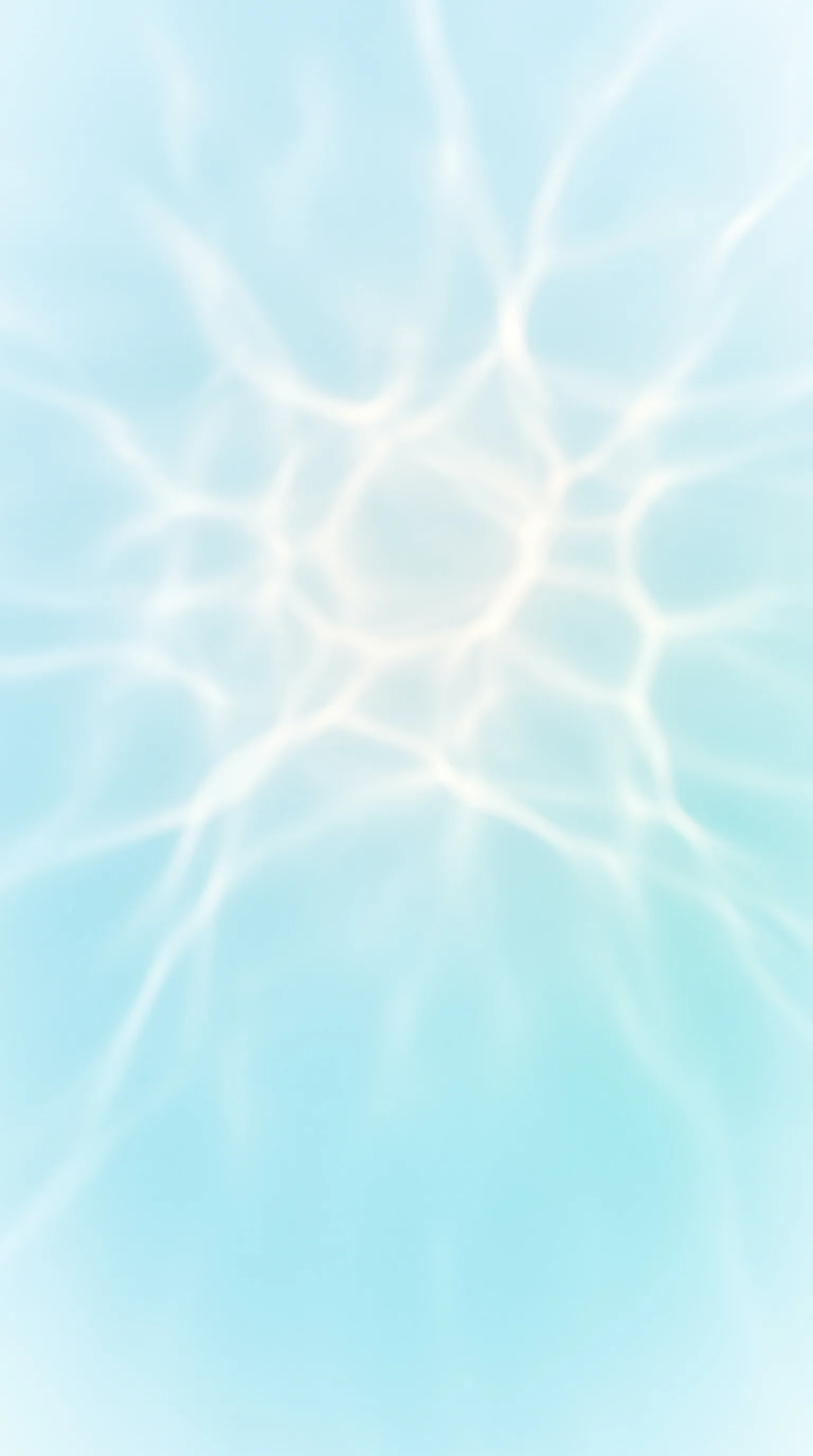 Pale Aqua Caustic Net in a High-Key Field — AI-generated photograph