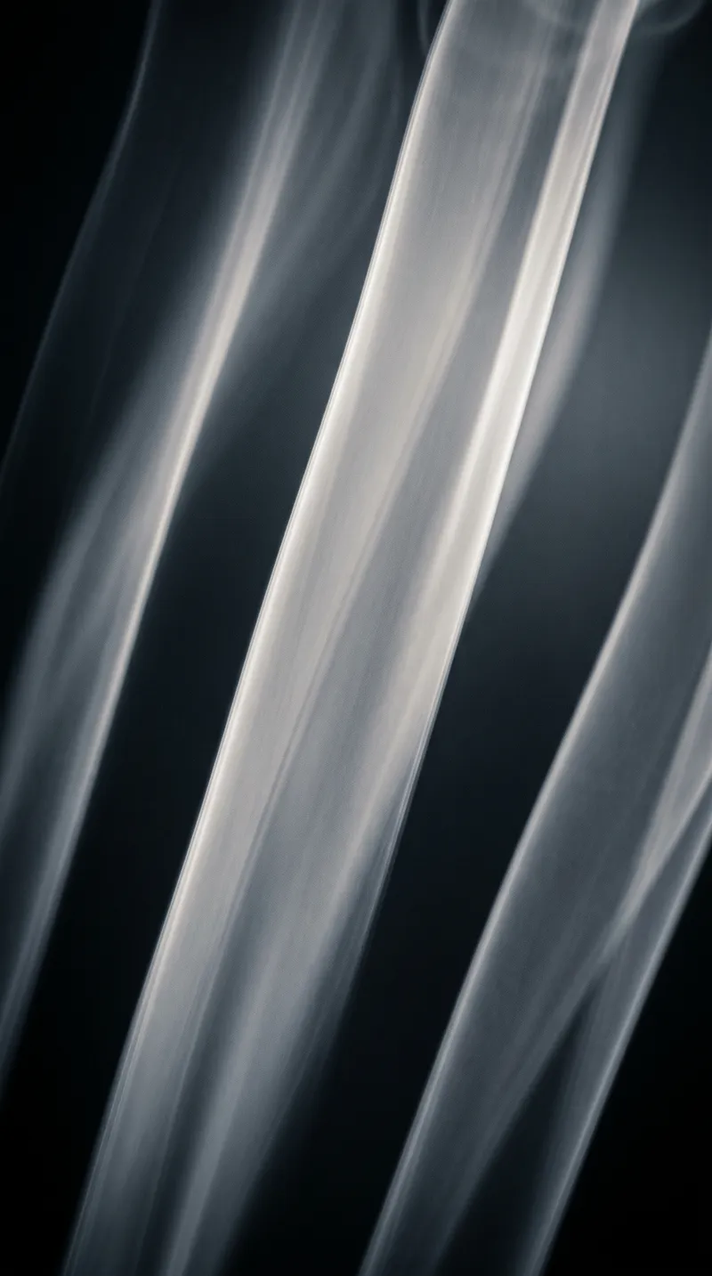 Rising Ribbons of Steam in Monochrome — AI-generated photograph