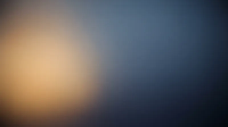 Amber to Deep Blue Gradient Field — AI-generated photograph