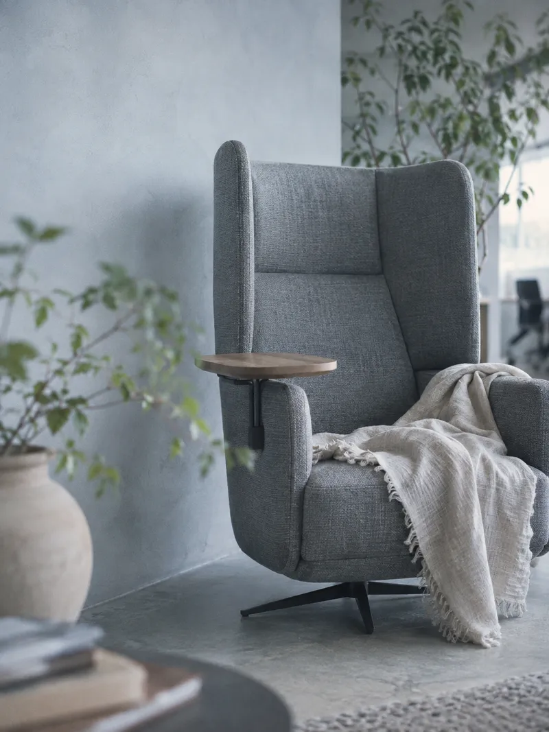 Work Lounge Chair Beside a Window — AI-generated photograph