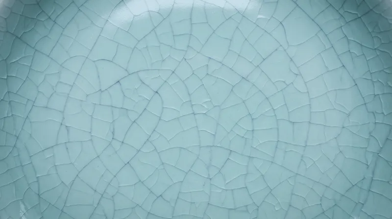 Top-Down Celadon Crackle Glaze Surface — AI-generated photograph
