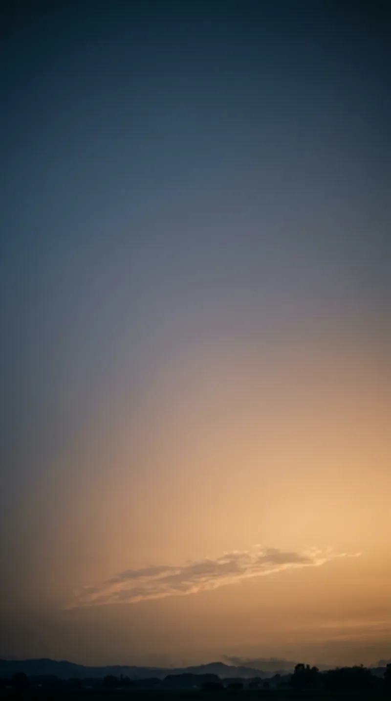 Amber to Slate Blue Twilight Sky Gradient — AI-generated photograph