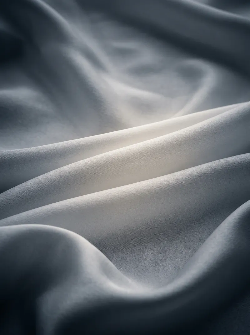 Diagonal Ridges of White Silk — AI-generated photograph