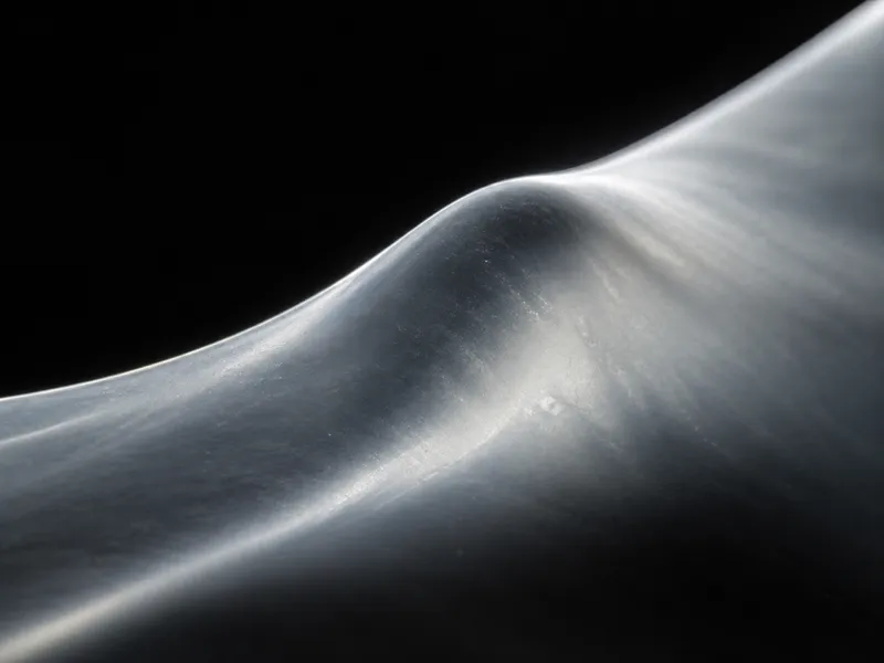 Tension Ridge in Translucent Silicone — AI-generated photograph