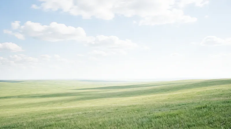 Cloud Shadows Drifting Over a Green Highland Meadow — AI-generated photograph