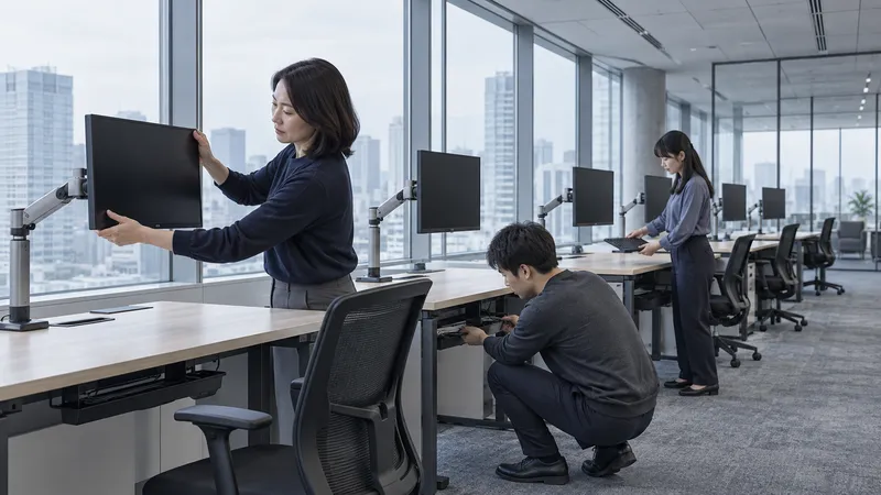 IT Team Preparing New Workstations — AI-generated photograph