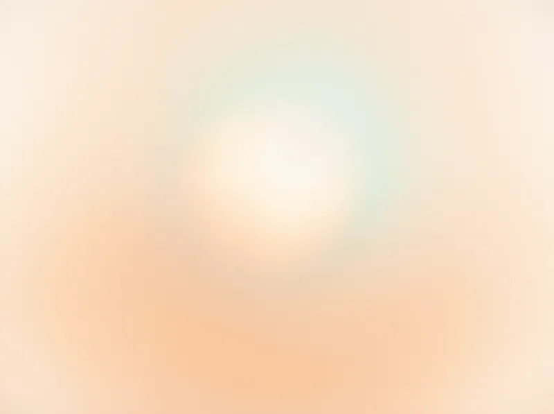 Warm Peach Light Bloom in a High-Key Field — AI-generated photograph