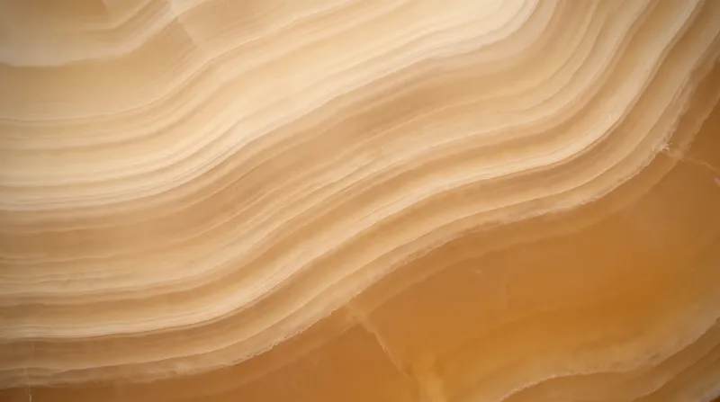 Honey Onyx Banding in Close-up — AI-generated photograph