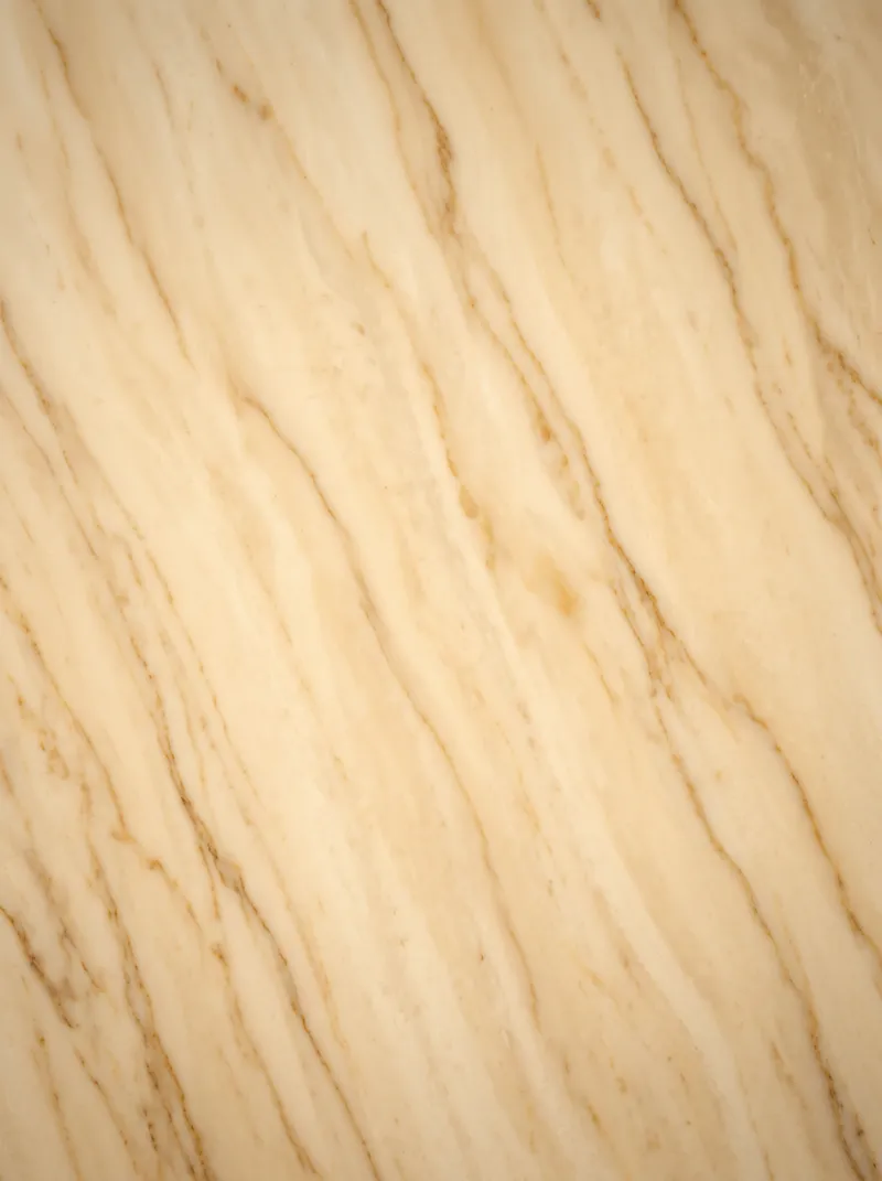 Amber-Veined Cream Travertine Surface — AI-generated photograph