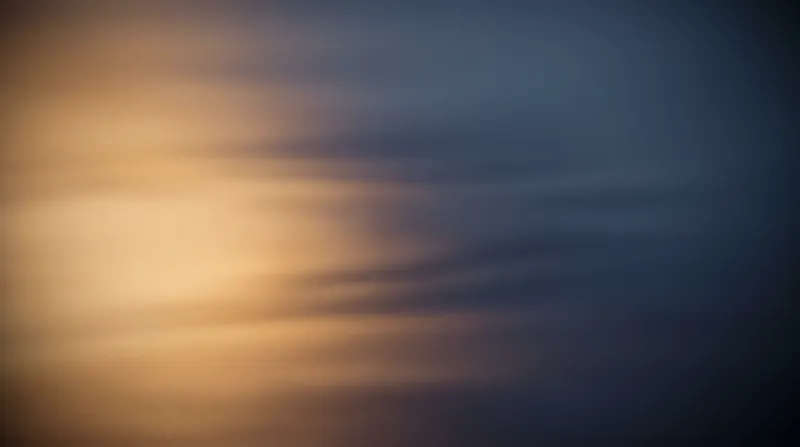 Amber and Blue Time-Stretched Light Bands — AI-generated photograph