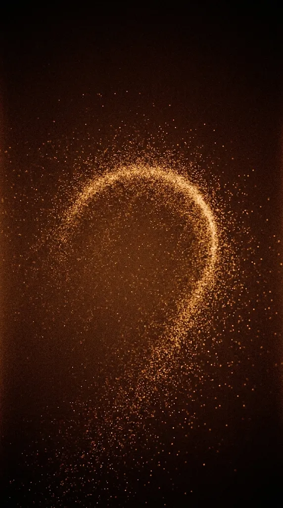 Golden Grain Arc on a Sepia Field — AI-generated photograph