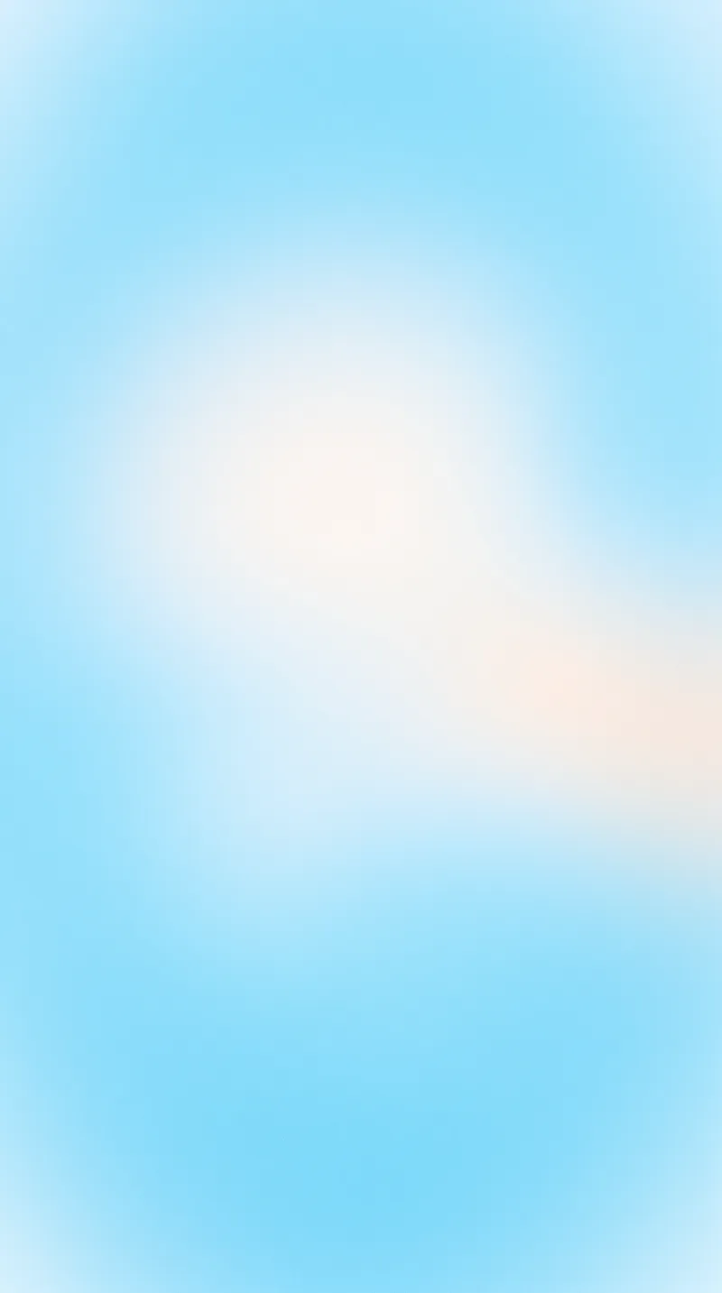 Pale Blue Light Bloom in a High-Key Field — AI-generated photograph
