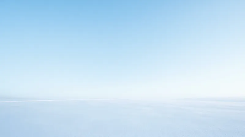Pale Blue Sky over an Empty Snowfield — AI-generated photograph