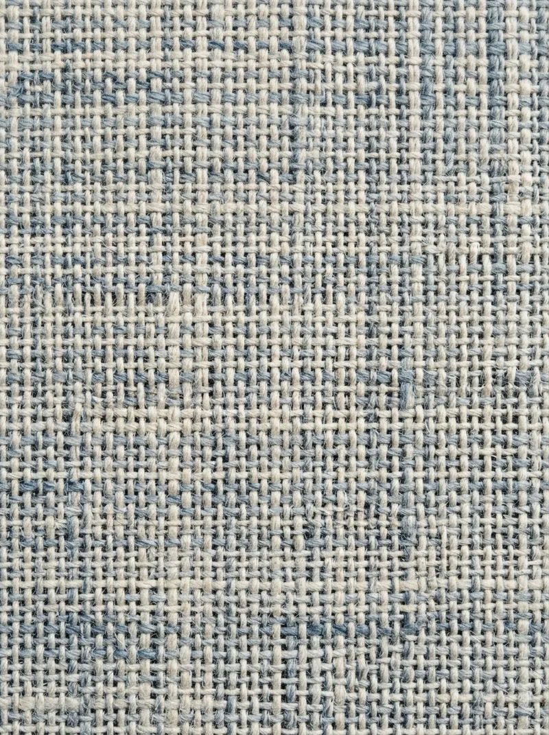 Macro of Indigo Linen Weave in Cool Light — AI-generated photograph